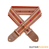 Panlipi Loom Weave Audrey SAG11A Guitar Strap - Mocha Brown