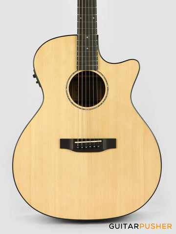 Phoebus PG-40ce v3 Solid Top OM (3rd Gen.) Acoustic-Electric Guitar w/ Gig Bag