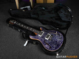 PRS Guitars Hollowbody II Piezo Electric Guitar (Faded Purple w/ Natural Sides 10-Top)