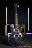 PRS Guitars Hollowbody II Piezo Electric Guitar (Faded Purple w/ Natural Sides 10-Top)