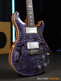 PRS Guitars Hollowbody II Piezo Electric Guitar (Faded Purple w/ Natural Sides 10-Top)