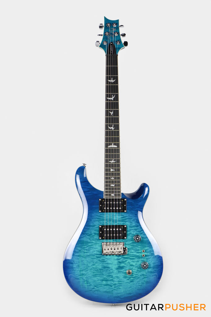 PRS Guitars SE Custom 24-08 Quilt Electric Guitar (Lake Blue