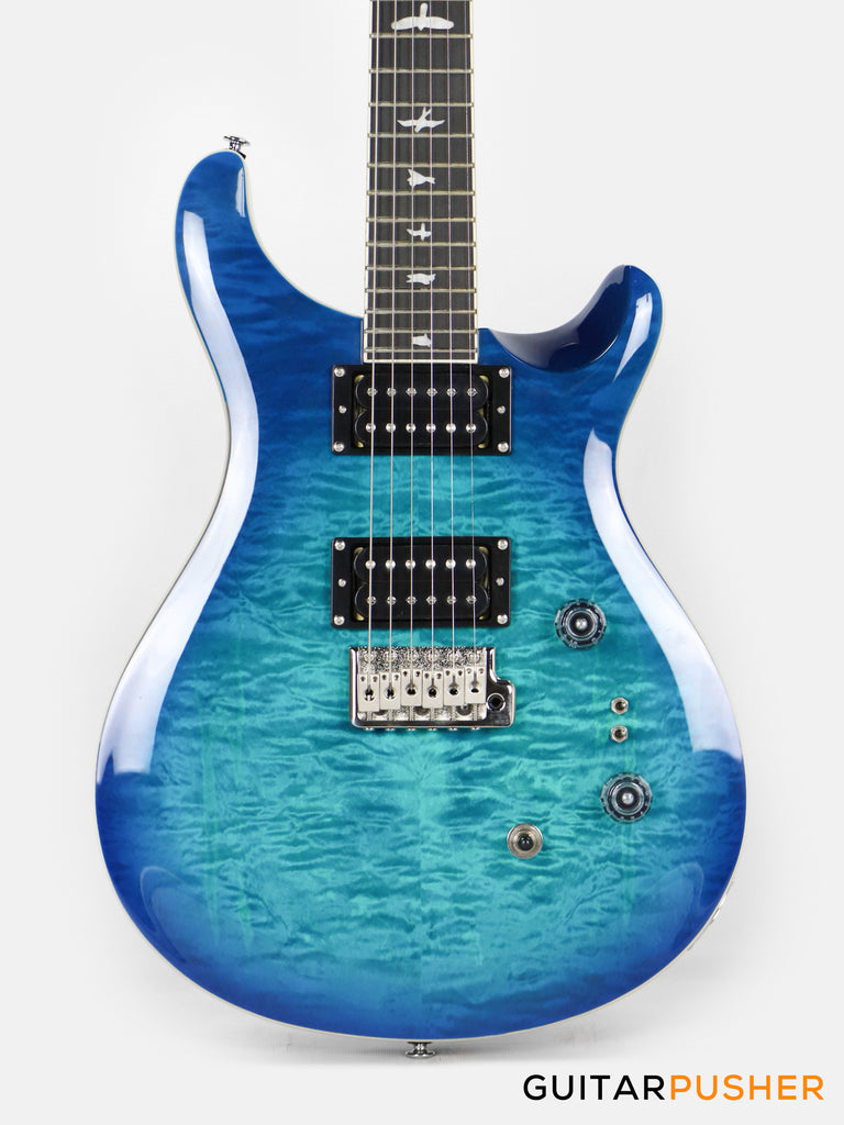 PRS Guitars SE Custom 24-08 Quilt Electric Guitar (Lake Blue