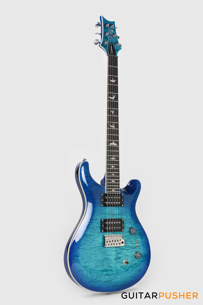 PRS Guitars SE Custom 24-08 Quilt Electric Guitar (Lake Blue