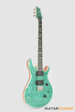 PRS Guitars SE Custom 24 Quilt Electric Guitar (Turquoise)