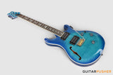 PRS Guitars SE Custom 24 Semi-Hollow Piezo Electric Guitar (Lake Blue)