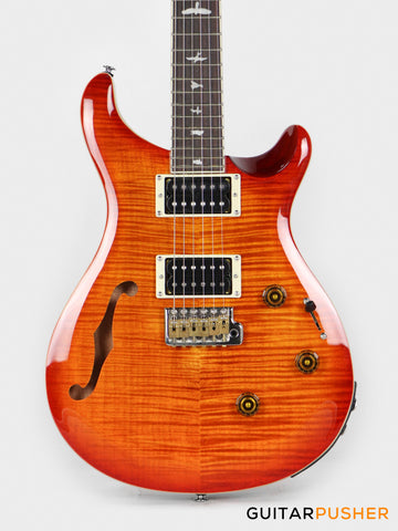 PRS Guitars SE Custom 24 Semi-Hollow Piezo Electric Guitar (Vintage Sunburst)