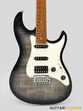 Sire S7FM Alder S-Style w/ Flamed Maple Top Electric Guitar (2023) - Transblack