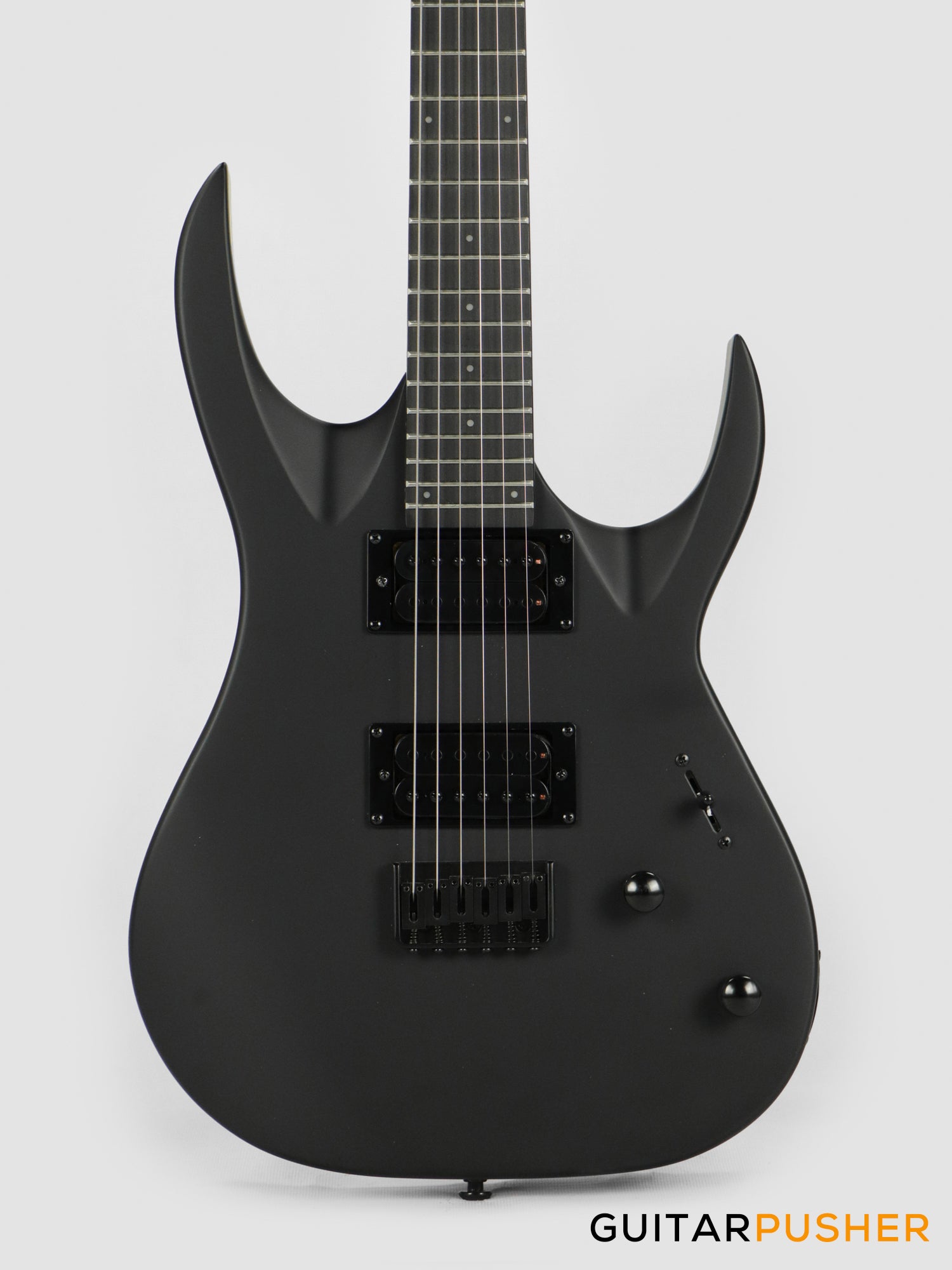S by Solar AB4.6C-E Matte Carbon Black Electric Guitar