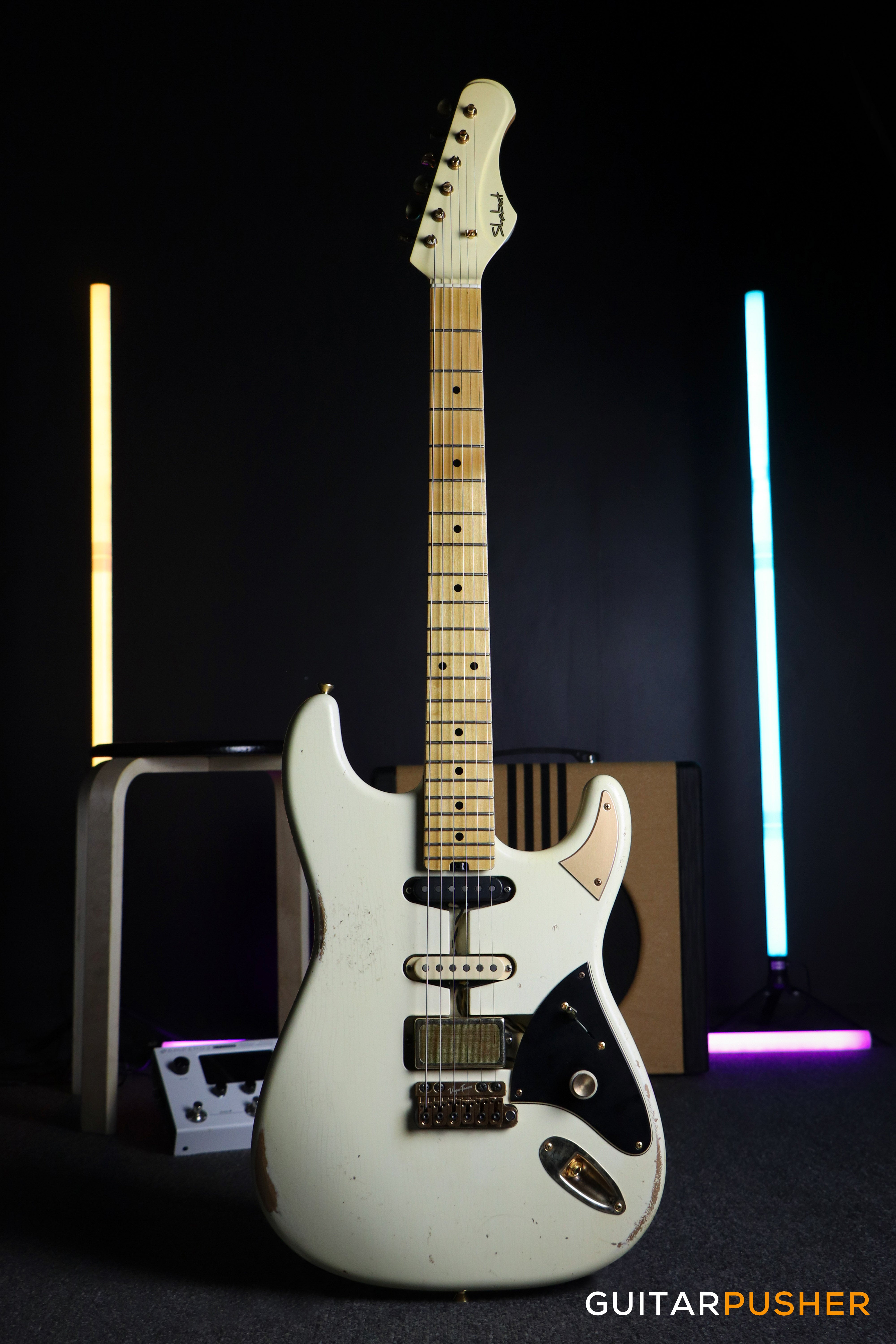 Shabat Lynx DZ Dweezil Zappa Signature Electric Guitar - White Shabat Lynx DZ Dweezil Zappa Signature Electric Guitar - White