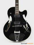Sire H7F Maple Hollowbody Electric Guitar - Black (2024)