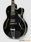 Sire H7F Maple Hollowbody Electric Guitar - Black (2024)