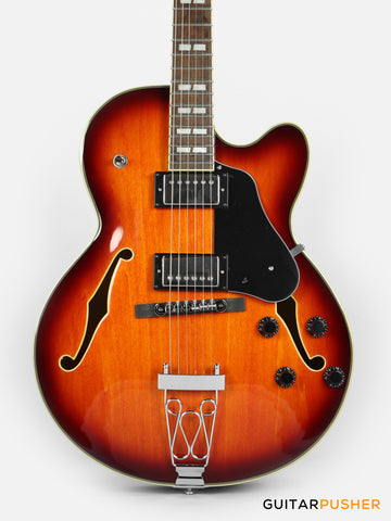 Sire H7F Maple Hollowbody Electric Guitar - Tobacco Burst (2024)