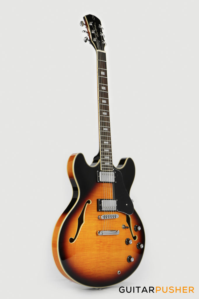 Sire H7 Maple Hollowbody Electric Guitar - Vintage Sunburst