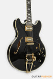 Sire H7T Maple Hollowbody Electric Guitar - Black (2024)