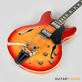 Sire H7T Maple Hollowbody Electric Guitar - Cherry Sunburst (2024)
