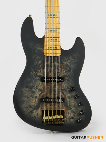 Sire V10 Swamp Ash 5-String Bass - Transparent Black Satin (2024)