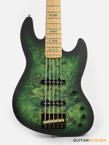 Sire V10 Swamp Ash 5-String Bass - Transparent Green Satin (2024)
