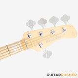 Sire V7 Swamp Ash Reissue 5-String Bass - Transparent Black Satin (2024)