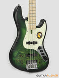 Sire V7 Swamp Ash Reissue 5-String Bass - Transparent Green Satin (2024)