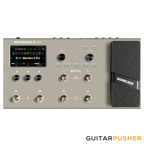 Sonicake Matribox II PRO QME-200BK Multi-Effects Pedal - Black