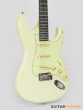 Tagima New T-635 Classic Series S Style Electric Guitar - Olympic White (Rosewood Fingerboard/Mint Green Pickguard)