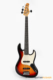 Tagima TW-73 '73 5-String Jazz Bass - Sunburst (Rosewood Fingerboard / Mint Pickguard)