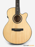 Tyma A2 Custom-ZL Solid Spruce Top Striped Ebony OM Acoustic-Electric Guitar with OS1 Pickup