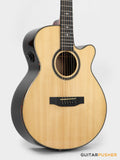 Tyma A2 Custom-ZL Solid Spruce Top Striped Ebony OM Acoustic-Electric Guitar with OS1 Pickup