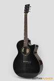 Tyma G-10 BKSE Solid Sitka Spruce Top Mahogany Auditorium Acoustic-Electric Guitar with T-200 MAX preamp
