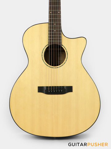 Tyma G-3 NSE Solid Top Auditorium Acoustic-Electric Guitar with T-200 preamp