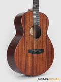 Tyma HM-350ME Solid Mahogany Top Mahogany Mini Jumbo Acoustic-Electric Guitar with T-200 MAX preamp