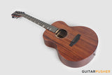 Tyma HM-350ME Solid Mahogany Top Mahogany Mini Jumbo Acoustic-Electric Guitar with T-200 MAX preamp