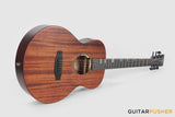 Tyma HM-350ME Solid Mahogany Top Mahogany Mini Jumbo Acoustic-Electric Guitar with T-200 MAX preamp