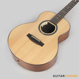 Tyma M-20SE Solid Spruce Top Indian Rosewood Mini Jumbo Acoustic-Electric Guitar with T-200 MAX preamp