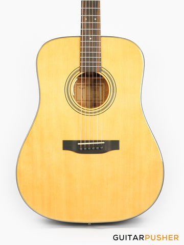 Tyma TD-18E All-Solid Wood Sitka Spruce Top Mahogany Dreadnought Acoustic-Electric Guitar w/ Fishman Matrix Infinity Blend Pickup System & Case