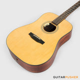 Tyma TD-18E All-Solid Wood Sitka Spruce Top Mahogany Dreadnought Acoustic-Electric Guitar w/ Fishman Matrix Infinity Blend Pickup System & Case