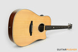 Tyma TD-5CE Solid Sitka Spruce Top Mahogany Dreadnought Acoustic-Electric Guitar with OS1 Pickup