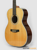 Tyma TF-28E All-Solid Wood Sitka Spruce Top Indian Rosewood OM Acoustic-Electric Guitar with Fishman Ellipse Matrix Blend Dual Pickups