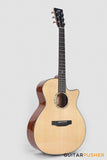 Tyma TG-10E Solid Sitka Spruce Top African Peach Core Grand Auditorium Acoustic-Electric Guitar with T200 MAX pickup