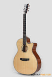 Tyma TG-10E Solid Sitka Spruce Top African Peach Core Grand Auditorium Acoustic-Electric Guitar with T200 MAX pickup