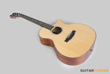 Tyma TG-10E Solid Sitka Spruce Top African Peach Core Grand Auditorium Acoustic-Electric Guitar with T200 MAX pickup