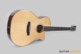 Tyma TG-10E Solid Sitka Spruce Top African Peach Core Grand Auditorium Acoustic-Electric Guitar with T200 MAX pickup
