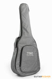 Tyma TG-2 BKS Solid Sitka Spruce Top Grand Auditorium Acoustic-Electric Guitar - (Black) with T-200 MAX preamp and Hard Case