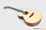 Tyma TS-5E Sitka Spruce Top Sapele Travel Size Acoustic-Electric Guitar with OS1 Pickup
