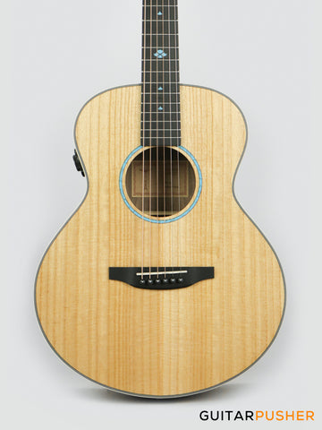 Tyma TS-5PE Paulownia Top Sapele Travel Size Acoustic-Electric Guitar with OS1 Pickup