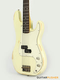 Vintage Icon V4 PB Bass - Distressed Vintage White