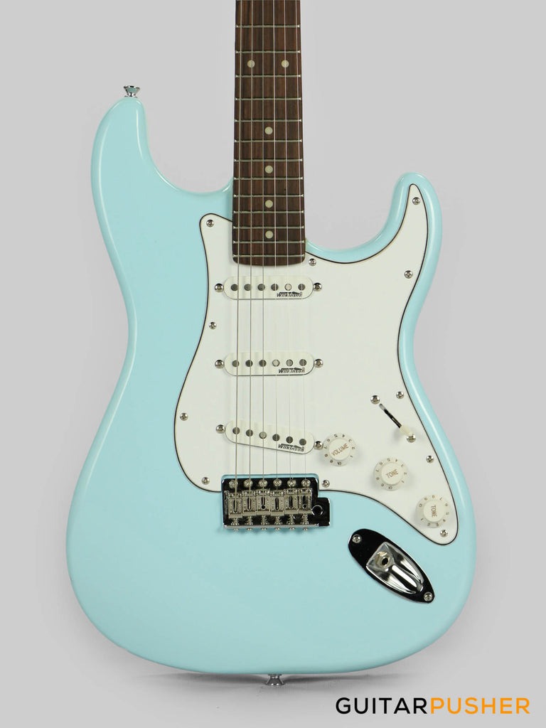 Vintage V6 S Style Reissue Electric Guitar Laguna Blue