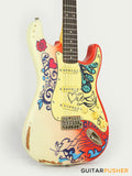 Vintage V6 Thomas Blug Signature S-Style Electric Guitar - Summer of Love