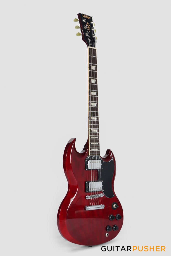 Vintage VS6 ReIssued Electric Guitar ~ Cherry Red